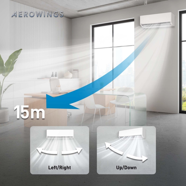 Up to 15 Meters Long Air Distance with AEROWINGS
