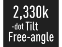 2330k-dot Tilt Free-angle Monitor