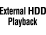 External HDD Playback