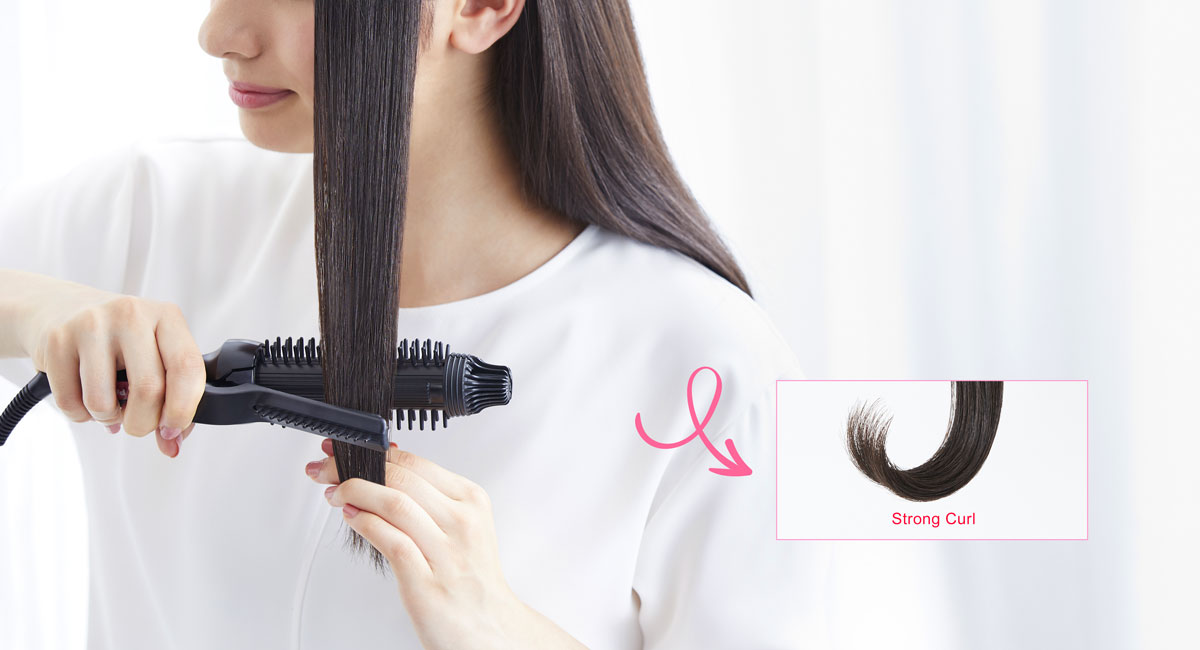 Create bouncy curls in your hair with the hair-catching clip