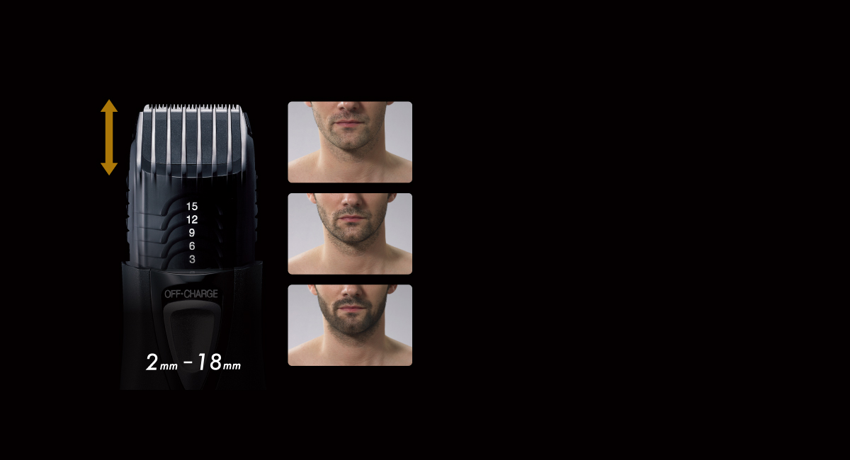 Easy 5-step cutting length adjustment