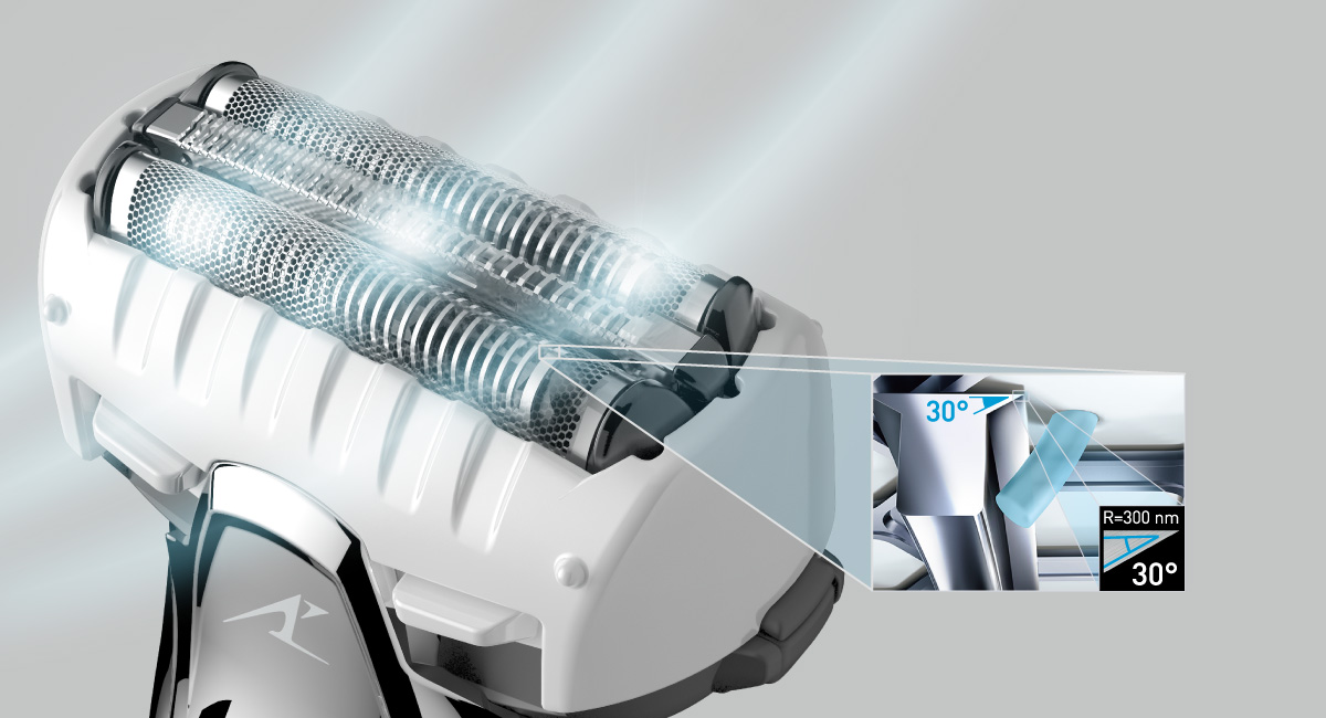 30˚ nano polished inner blades