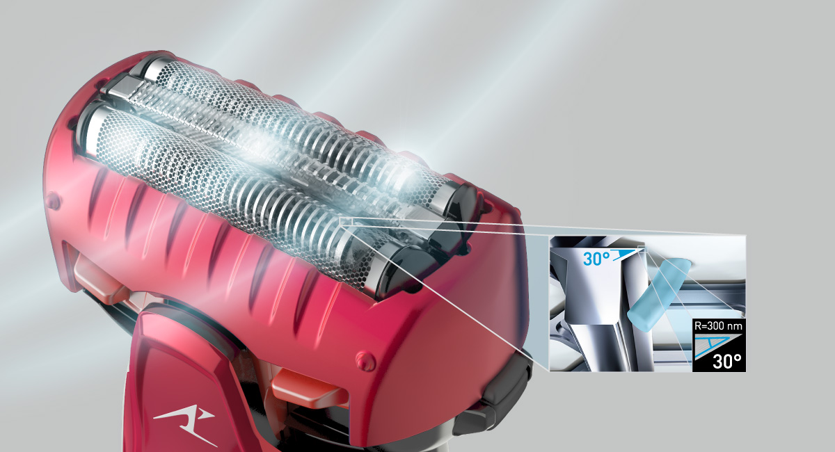 30˚ nano polished inner blades