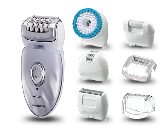 7-in-1 WET/DRY Cordless Operated Epilator with Exfoliation Brush ES-ED94-S503