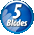 5 Blades