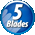 5 Blades