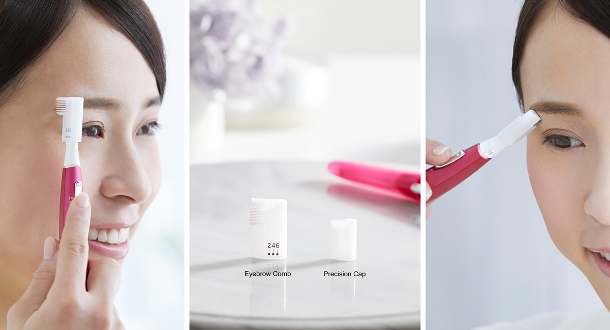 Convenient eyebrow trimmer attachments