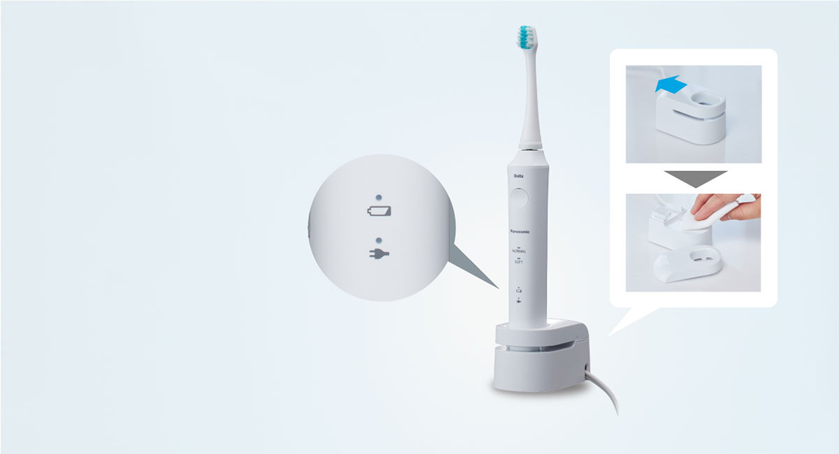 Charge stand with detachable cover for easy cleaning