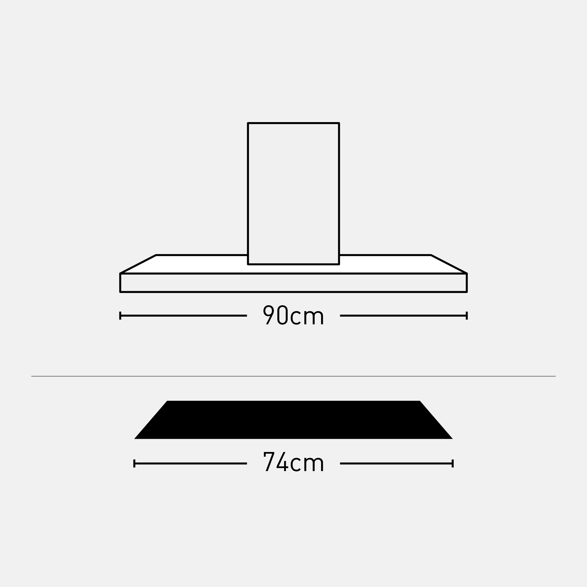 What is the suitable width for a hood?