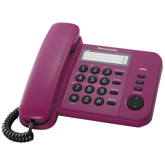 Photo of Single Line Telephone KX-TS520ML : Red
