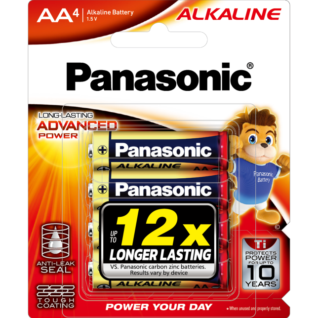 Photo of ALKALINE Batteries LR6T 4pcs (AA size)