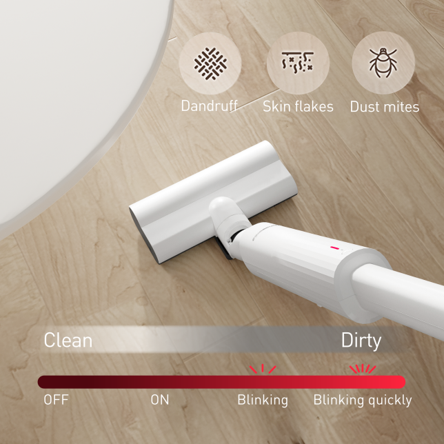 Auto Dust Sensor for better cleaning performance