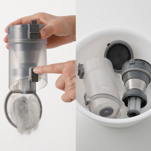 Clean it in a Clean Way -- with Fully Washable Dust box