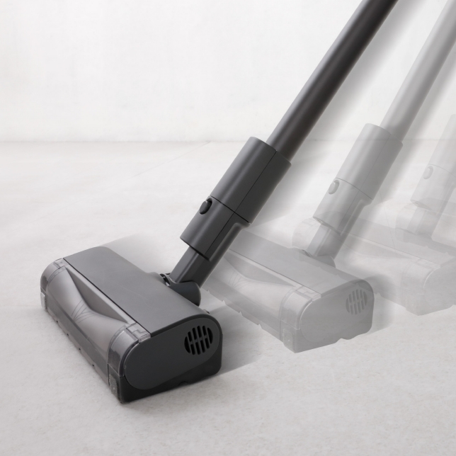 Light vacuuming with motor assist
