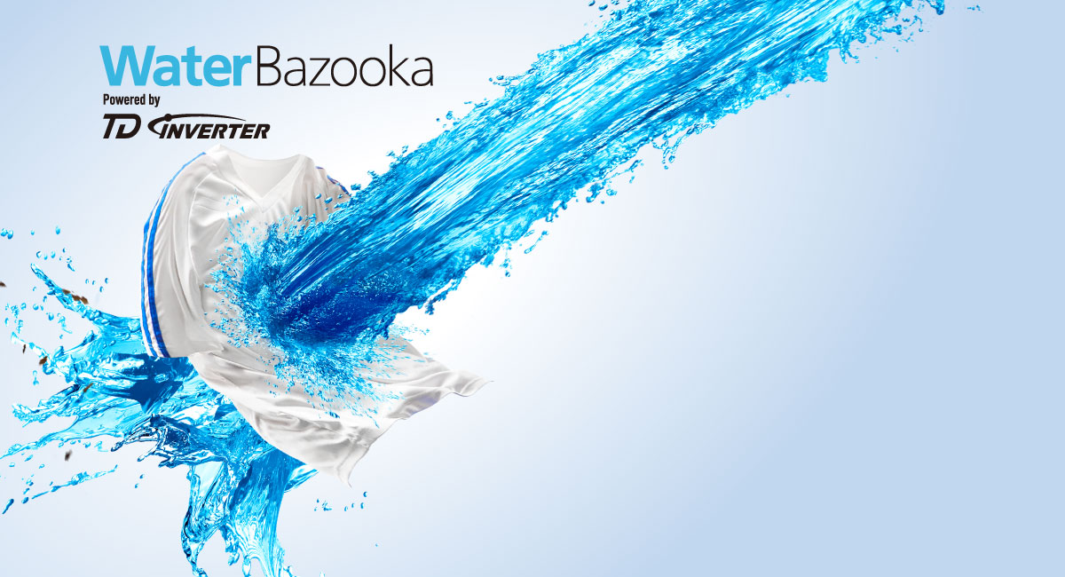 Powerful Water Blasts Stains Away