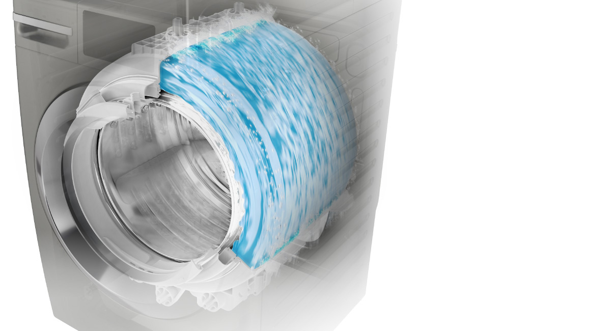 Auto Tub Care Cleansthe Tub with Every Wash