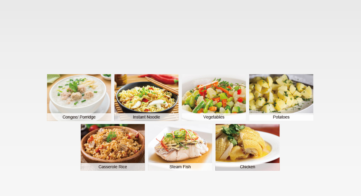 9 Auto Cooking Menus