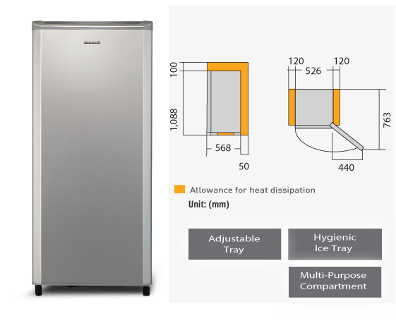 1 Door Refrigerator NR-AF172SN