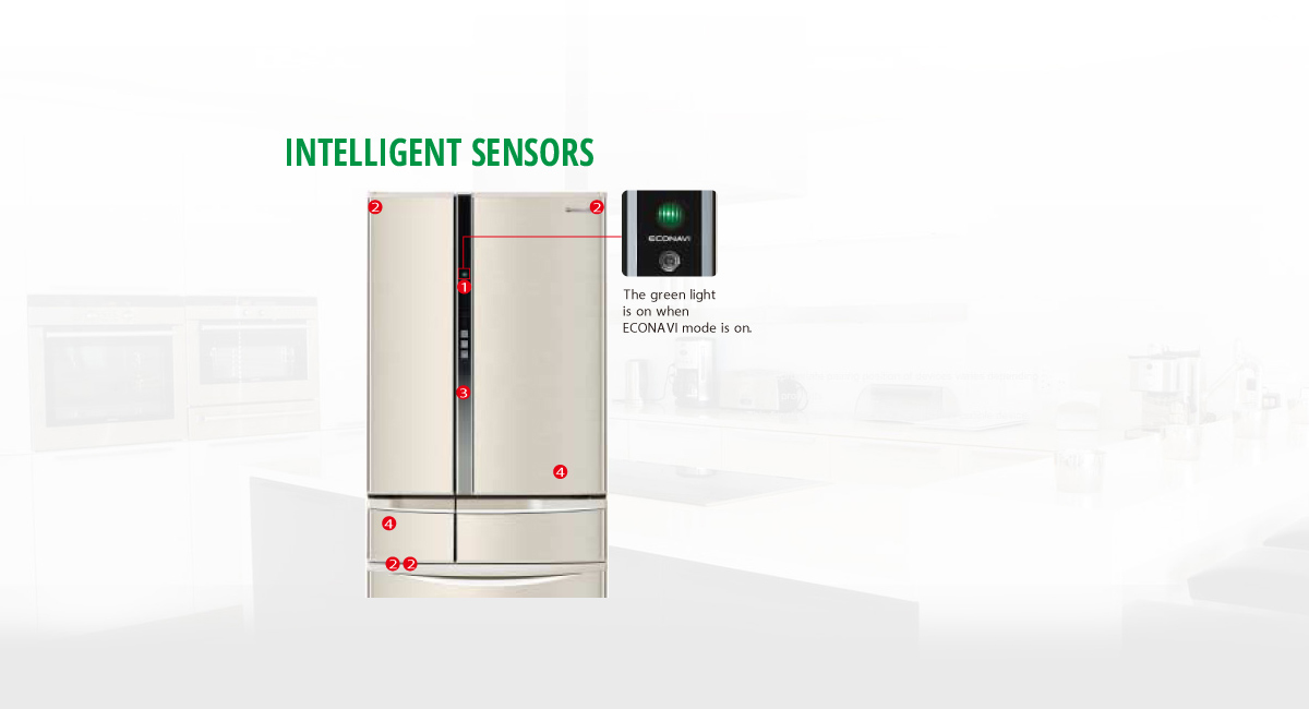 Four sensors that ensure efficient cooling and waste reduction!