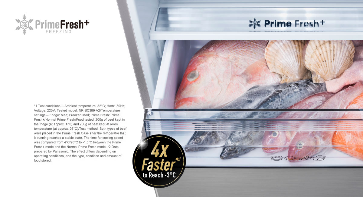 Faster Soft FreezingKeeps Food Fresh