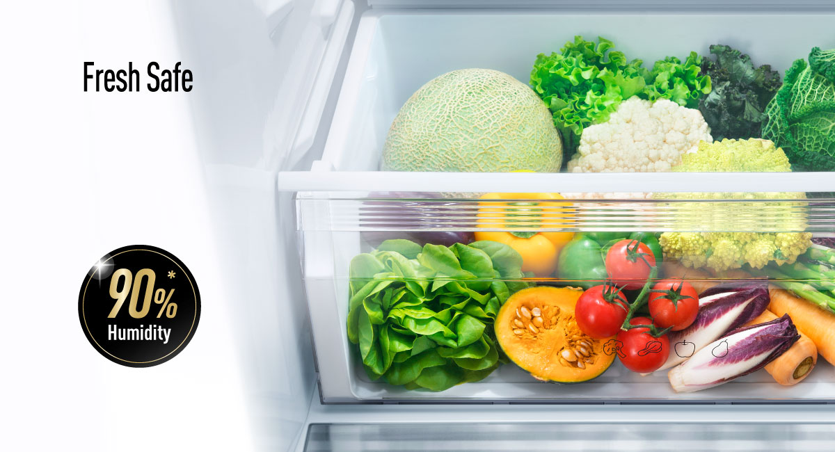 Moisture-retainingFresh Safe Vegetable Case