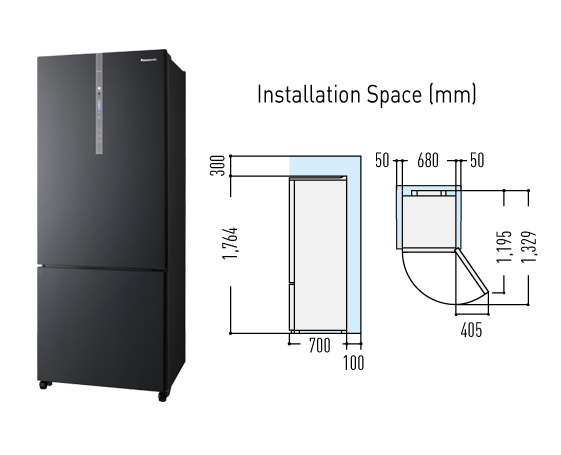 450L ECONAVI Inverter 2 Door Refrigerator NR-BX468GKMY