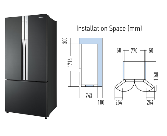 547L ECONAVI Inverter Multi Door Refrigerator NR-CY557GKMY