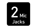 2 Mic Jacks