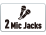 2 Mic Jacks