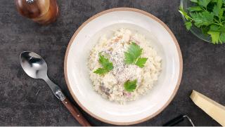 Bacon Cheese Risotto