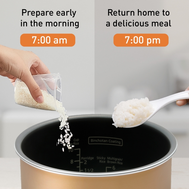 Preset Cooking Time According to Preferences