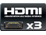HDMI x3