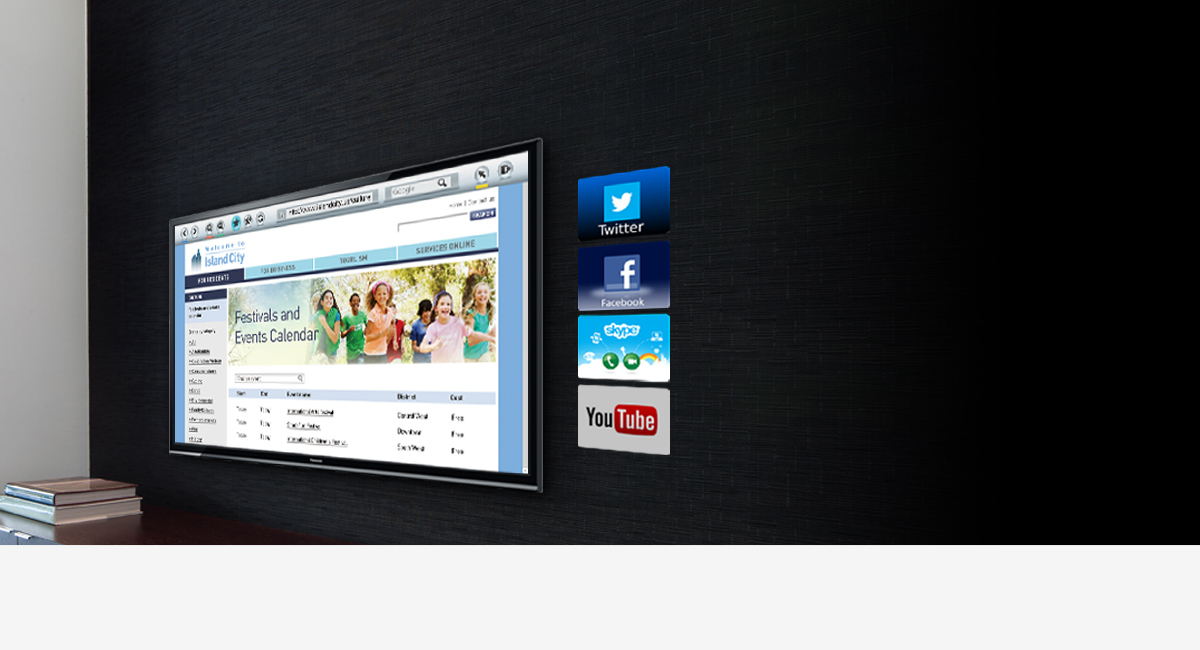 Web Browser and
Apps for Smart
VIERA 