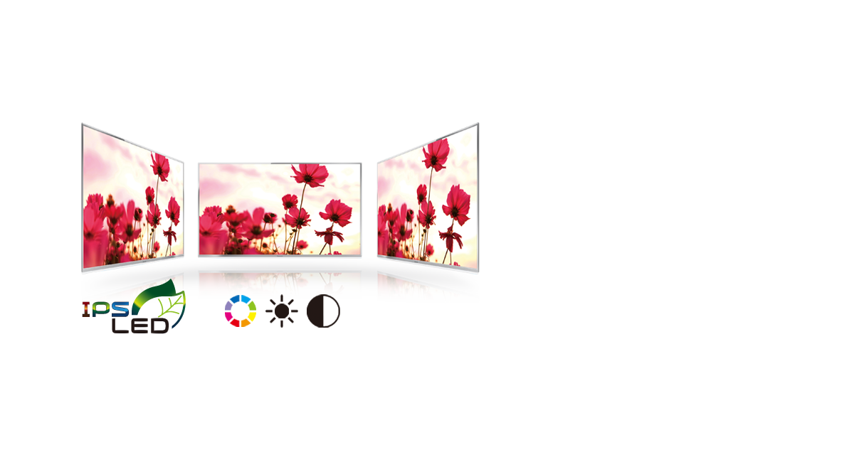 Wide Viewing Angle
by IPS LED