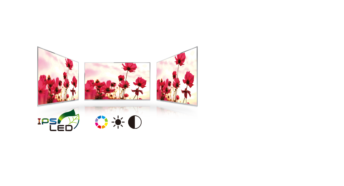 Wide Viewing Angle by IPS LED