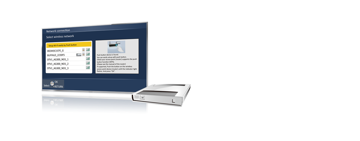Wireless LAN Built-In / Easy Network Settings