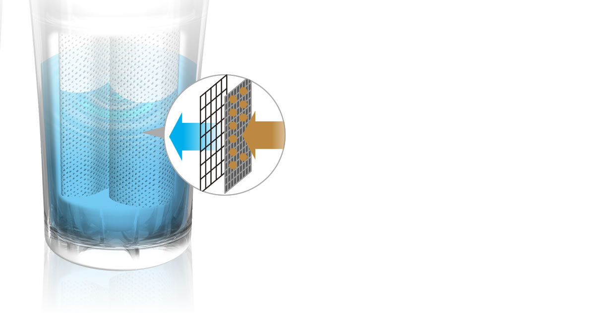 Non-woven fabric and powdered activated carbon