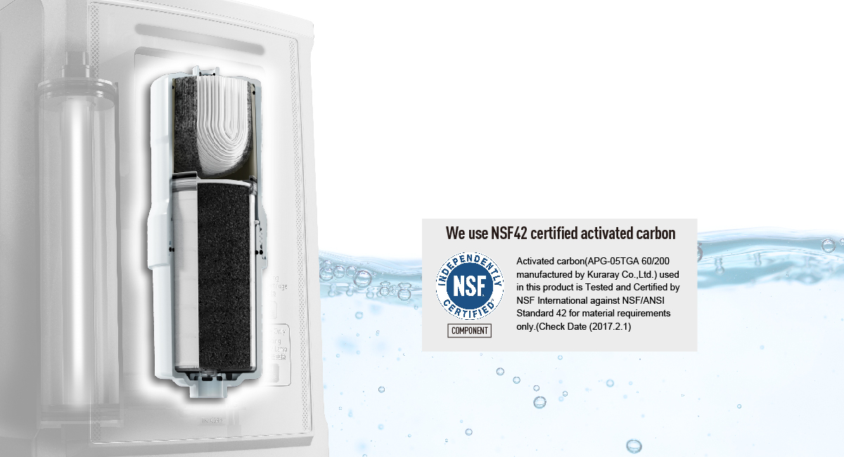 Eliminates harmful substanceswith an MF cartridge