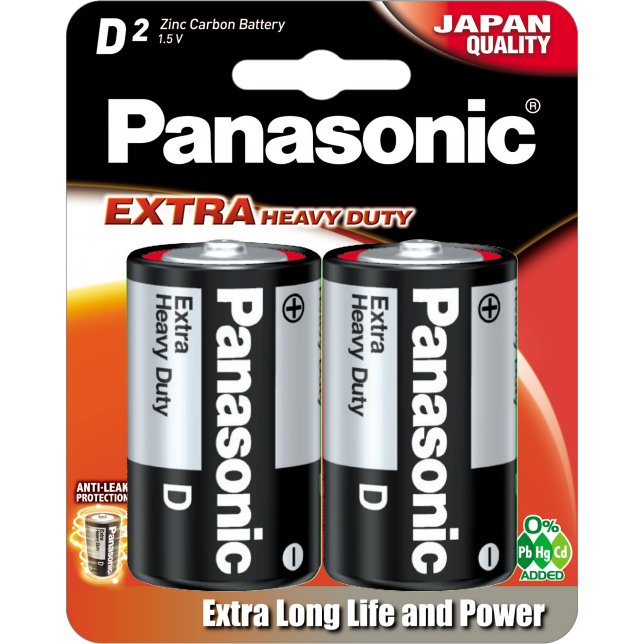 Photo of Zinc Carbon Batteries UM-1SHD 2pcs (D size)