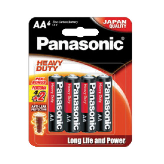 Photo of Zinc Carbon Batteries UM-3HD 6pcs (AA size)