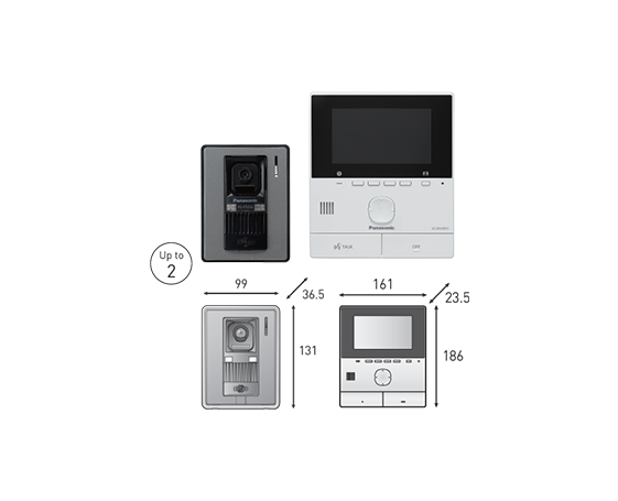 [DISCONTINUED] Wireless Video Intercom System - Smartphone Connect VL-SVN511BX