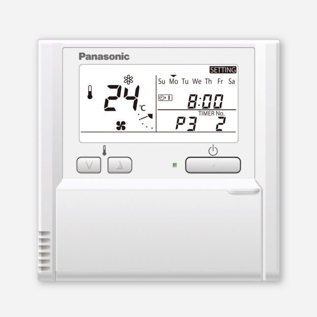 A maximum of 6 settings/day and 42 settings/week can be programmed.