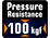 Pressure resistance to 100kgf / 220lbf