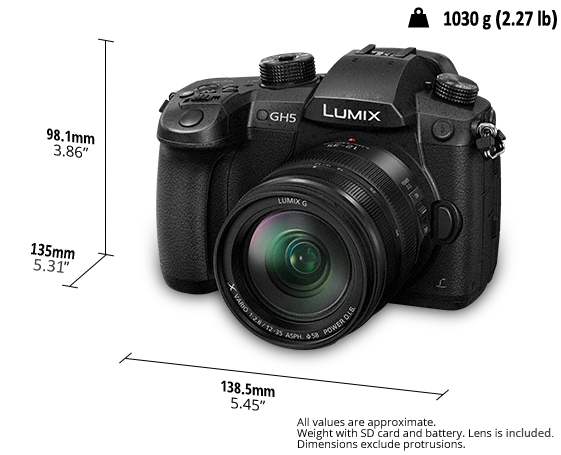 LUMIX Digital Single Lens Mirrorless Camera DC-GH5-1235-KIT