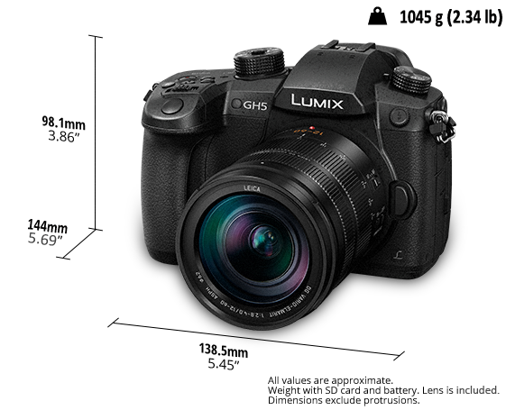 LUMIX Digital Single Lens Mirrorless Camera DC-GH5-LEICA-KIT