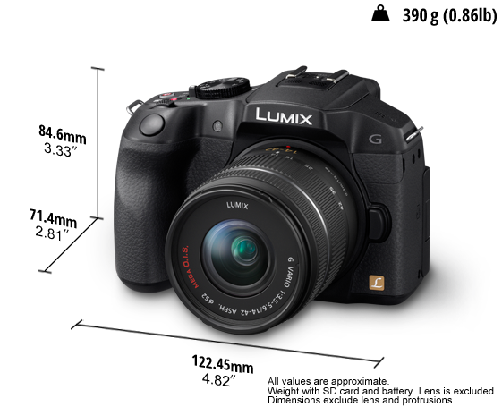  LUMIX Digital Single Lens Mirrorless Camera DMC-G6KGN-K
