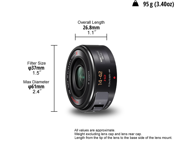 LUMIX G Lens H-PS14042E-K