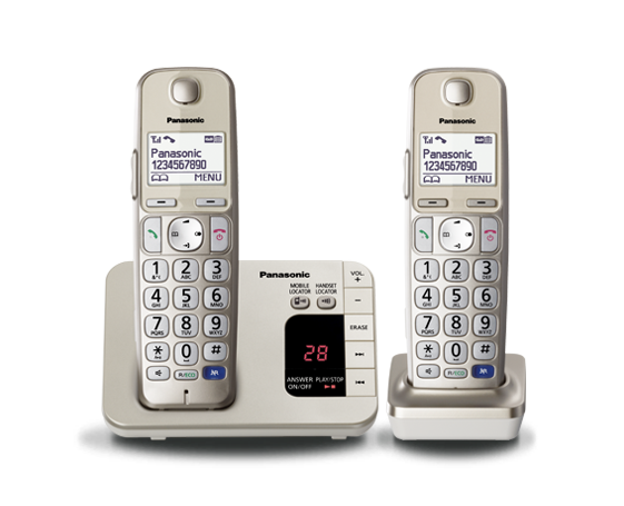 Twin Handset Cordless Phones KX-TGE222AZ