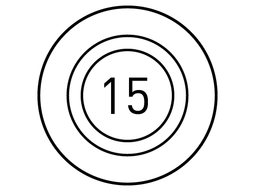 Large 15 Place Settings Capacity