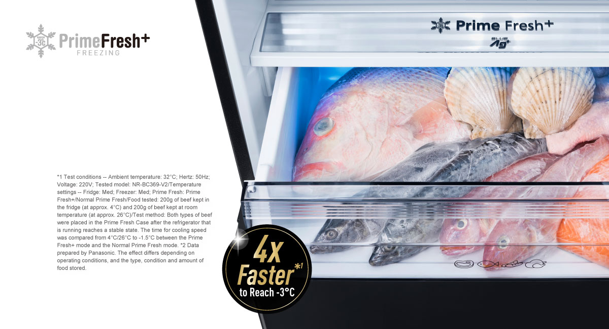 Faster Soft FreezingKeeps Food Fresh